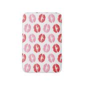 Rode en roze lippen, patroon van lippen, lippensti badmat (Voorkant Verticaal)