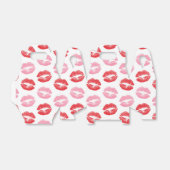 Rode en roze lippen, patroon van lippen, lippensti bedankdoosjes (Uitgevouwen)