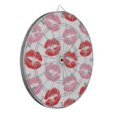 Rode en roze lippen, patroon van lippen, lippensti dartbord (Voorkant Links)