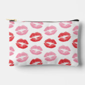 Rode en roze lippen, patroon van lippen, lippensti etui (Voorkant)
