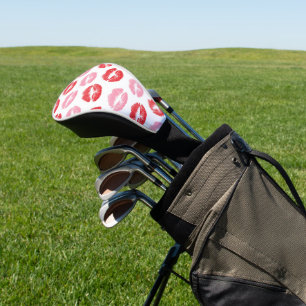 Rode en roze lippen, patroon van lippen, lippensti golfheadcover