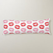 Rode en roze lippen, patroon van lippen, lippensti lichaamskussen (Achterkant)
