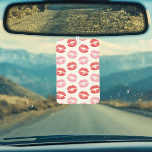 Rode en roze lippen, patroon van lippen, lippensti luchtverfrisser