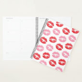 Rode en roze lippen, patroon van lippen, lippensti planner (Display)