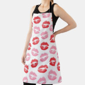 Rode en roze lippen, patroon van lippen, lippensti schort (Insitu)