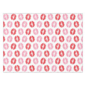 Rode en roze lippen, patroon van lippen, lippensti tafelkleed (Voorkant (Horizontaal))