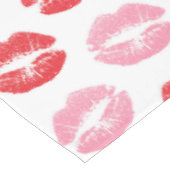 Rode en roze lippen, patroon van lippen, lippensti tafelkleed (Gekanteld)