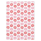 Rode en roze lippen, patroon van lippen, lippensti tafelkleed (Voorkant)
