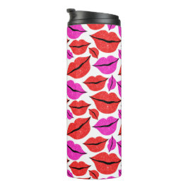 Rode en Roze Lippen Valentijnsdag Thermosbeker