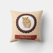 Rode en Roze Meisjes Hamster Kussen (Achterkant)