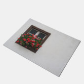 Rode en roze pelargonium deurmat (Schuin)