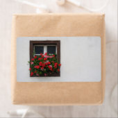 Rode en roze pelargonium etiket (Insitu)