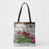 Rode en roze Petunias Tote Bag (Voorkant)