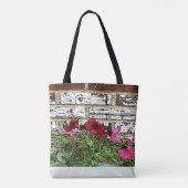 Rode en roze Petunias Tote Bag (Achterkant)