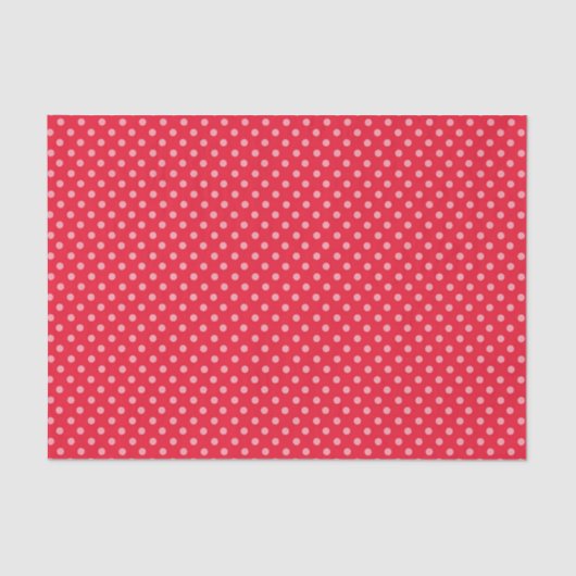 Rode en Roze Polka Dots Tissuepapier (Voorkant)