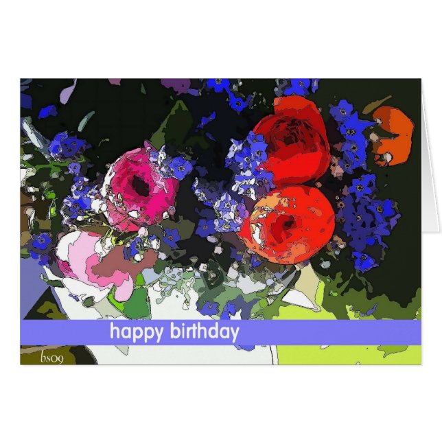 rode en roze ranunculus (Voorkant Horizontaal)