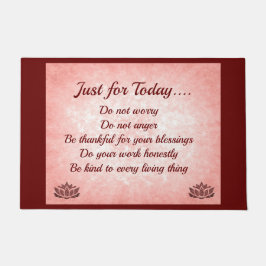 Rode en roze Reiki principes Deurmat