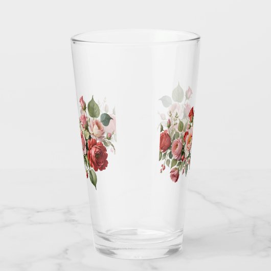 Rode en roze rooszwaai glas (Rechts)