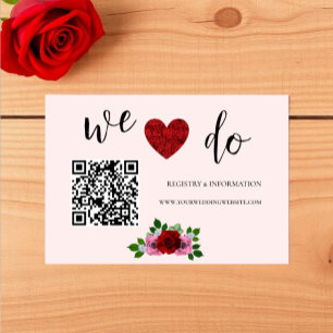Rode en Roze Rozen Huwelijksregister Informatiekaartje