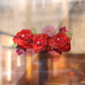 Rode en Roze Rozen, Raamfolie Raamsticker (Vel 2)