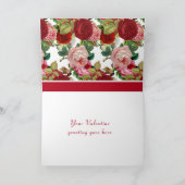  rode en roze rozen / Valentijnsdag Kaart (Binnen)