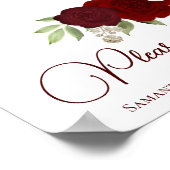 Rode en roze rozen Zoek de koptekst van uw tabel Poster (Hoek)