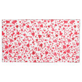 Rode en roze Schattigee Confetti Hearts Pattern Kussensloop (Voorkant-Links)