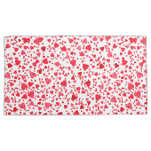 Rode en roze Schattigee Confetti Hearts Pattern Kussensloop (Voorkant-Rechts)