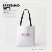  rode en roze sterren Bridesmaid-voorstel Gift Tote Bag