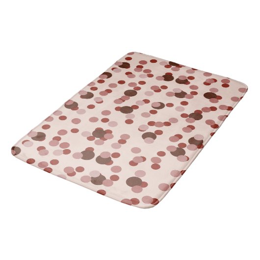 rode en roze stippen badmat (Gekanteld)
