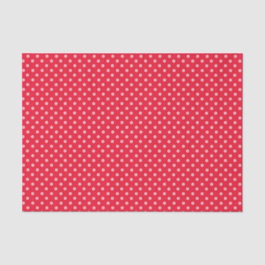 Rode en Roze Stippen Tissuepapier (Voorkant)