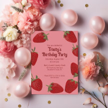Rode en Roze Strawberry Custom Party
