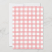 Rode en Roze Strawberry Custom Party Kaart (Achterkant)