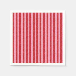 Rode en roze strepen servet