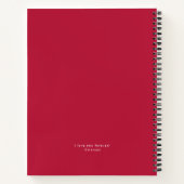 Rode en roze  Tattoo van het Liefde Heart Notitieboek (Achterkant)