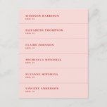 Rode en Roze Trouwplaatskaart DIY Kaart<br><div class="desc">De "Red and Pink Wedding Place Card DIY" is een prachtig ontworpen, veelzijdig accessoire voor uw speciale dag. Deze slanke plaatskaarten zijn afgestemd op een levendig roze en rood trouwthema en fungeren ook als naamlabels voor huwelijksmenu's. Volledig aanpasbaar en gepersonaliseerd om aan uw visie te voldoen, ze passen perfect in...</div>