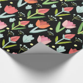 Rode en roze tulpen cadeaupapier (Hoek)