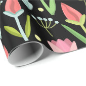 Rode en roze tulpen cadeaupapier (Rol Hoek)