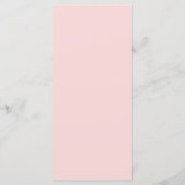 Rode en Roze Valentijn Bruiloft Menu (Achterkant)