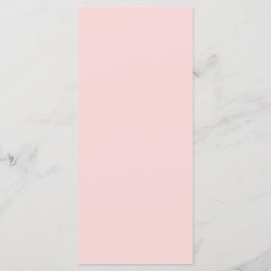 Rode en Roze Valentijn Bruiloft Menu (Achterkant)
