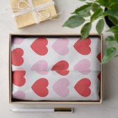 Rode en roze Valentijnsdag harten Tissuepapier (Geschenk)