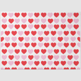 Rode en roze Valentijnsdag harten Tissuepapier