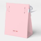 Rode en roze verjaardag bedankdoosjes (Achterkant)