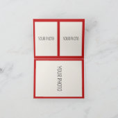 Rode en roze verjaardag bedankkaart (Binnen)