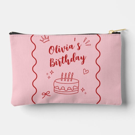 Rode en roze verjaardag etui (Achterkant)