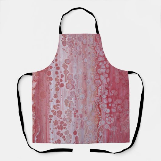 Rode en roze vlekken schort (Voorkant)