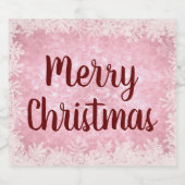 Rode en roze vorst bier etiket (Enkel label)