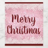 Rode en roze vorst wijn etiket (Enkel label)