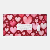 RODE EN ROZE WATERVERF HOUDEN VAN HARTEN BUREAUMAT (Keyboard & Muis)