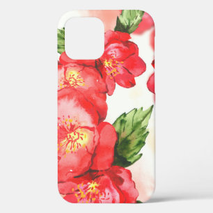 Rode en roze zachte Waterverf Rozen Case-Mate iPhone Case